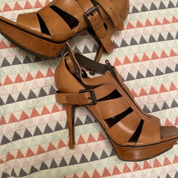 Platform leather sandals Vera Wang - Picture 1 of 6